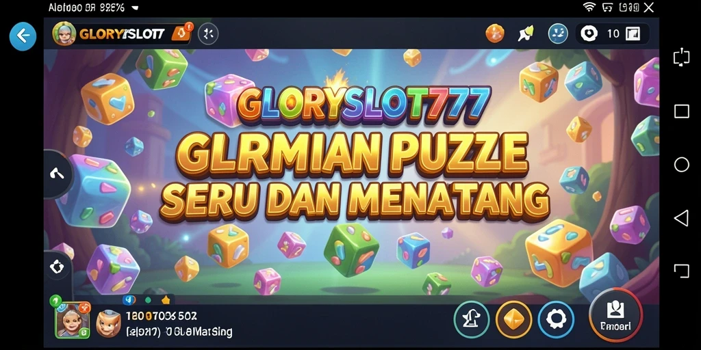 Tampilan gameplay yang menarik dan penuh warna di GLORYSLOT777.