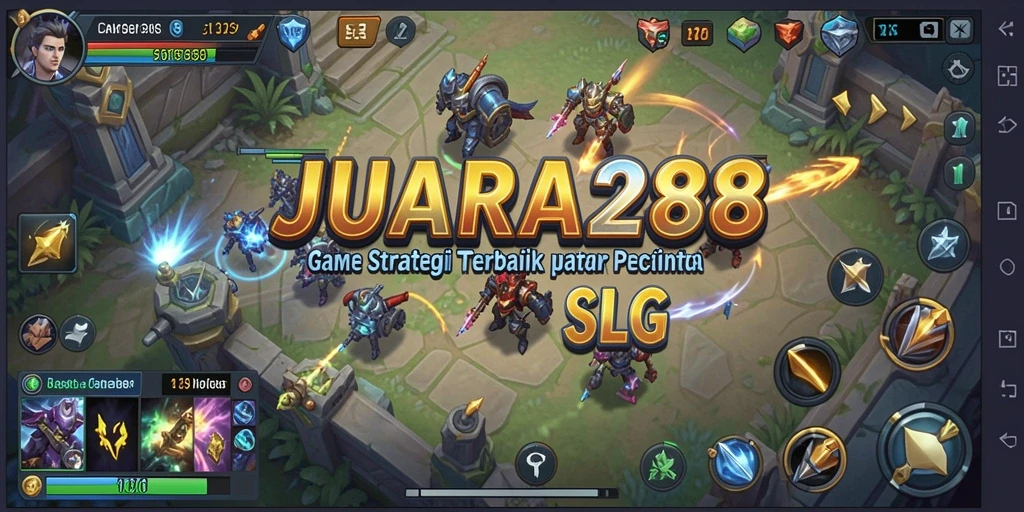 Tangkapan layar gameplay JUARA288 menunjukkan strategi perang yang mendebarkan.