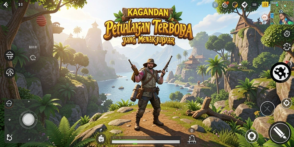 Screenshot menampilkan gameplay KAGANDAN yang mendebarkan di dunia terbuka.