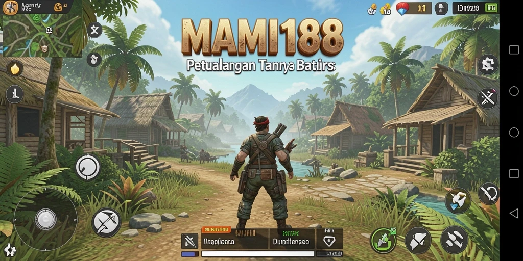 Gameplay <strong>MAMI188</strong> yang menampilkan eksplorasi dunia terbuka yang luas.