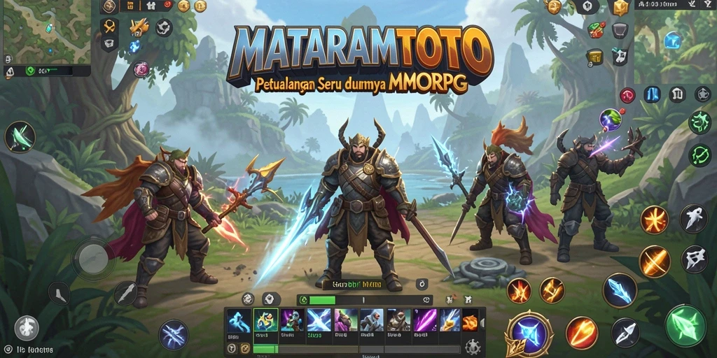 Tampilan aksi seru dari gameplay MMORPG MATARAMTOTO.